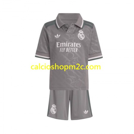 Real Madrid Bambino Maglia Terza 2024/2025 Manica Corta